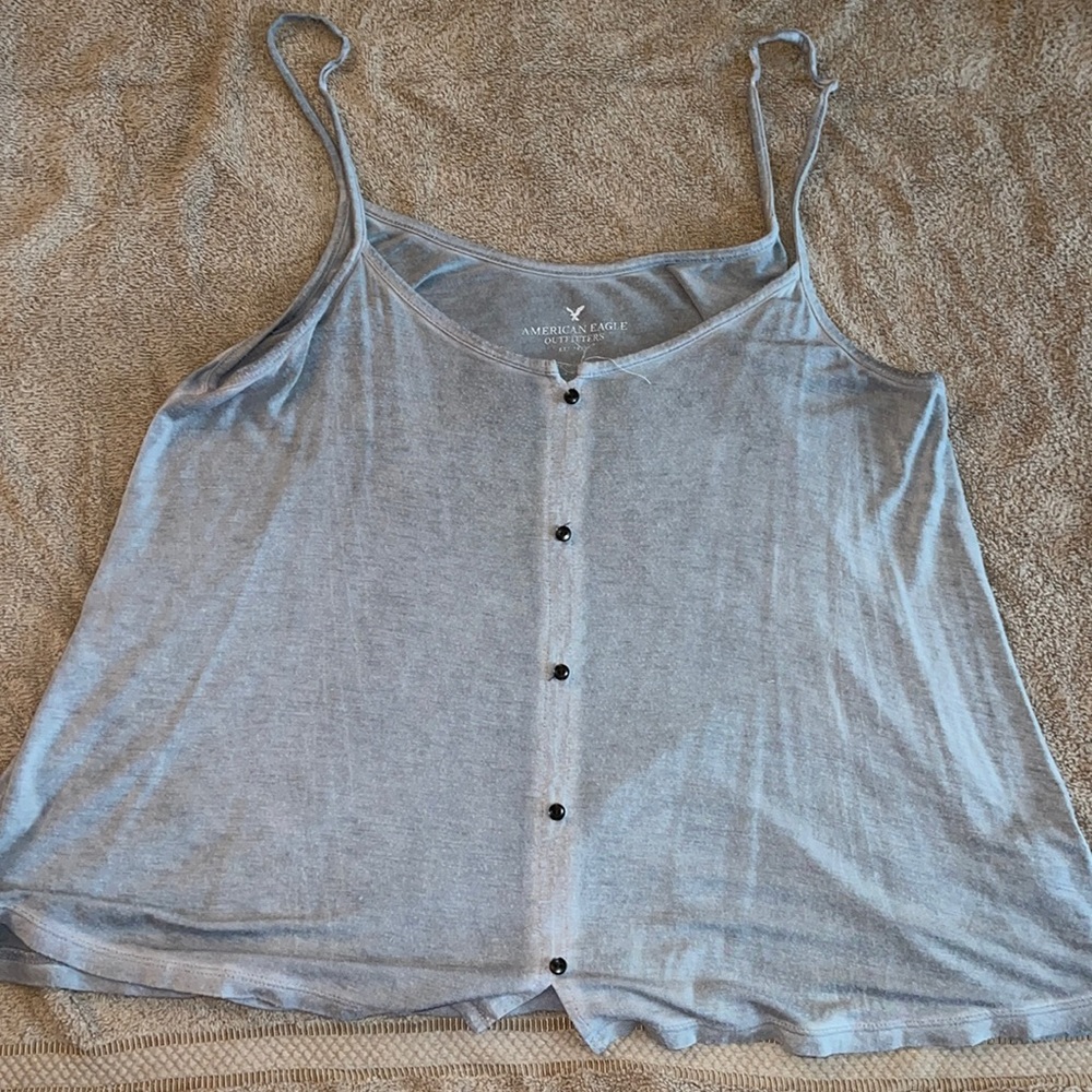 Grey soft American eagle tank top. Size small, fits a little big.